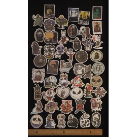Unbranded LOT of 10 Nightmare Before Christmas Stickers Jack Skellington Sally Oogie