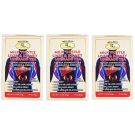 Milk Thistle Liver & Kidney Upgrade Tea, Natural Detox Support, (16 Tea Bags, 1.13 oz), 3 Pack 草本益肝肾茶