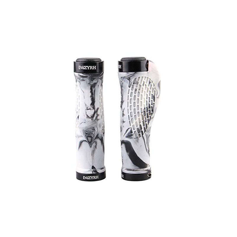 VOANZO Bicycle Handlebar Grips, 2 Sided Locking, Non-Slip TPR Rubber