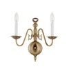 Livex Lighting 5002-02 Williamsburgh 2 Light Polished Brass Wall Sconce