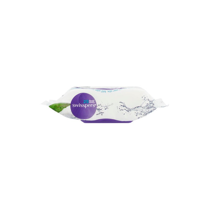 Swisspers Micellar and Coconut Water Facial Wipes 25 Pack