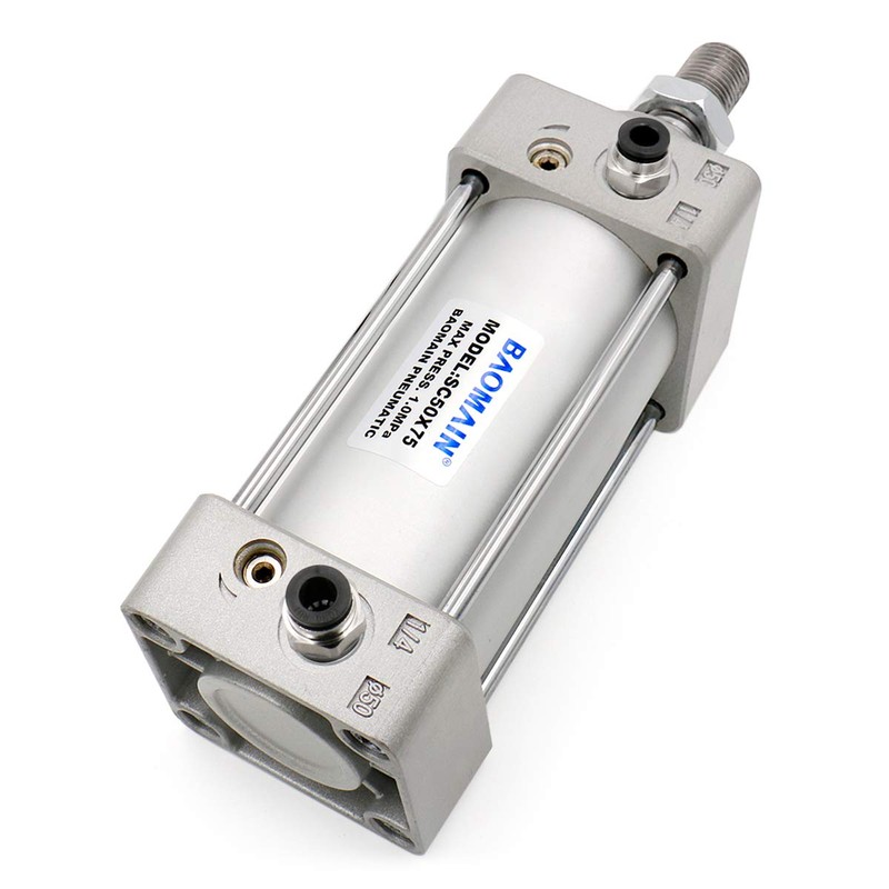 Baomain Pneumatic Air Cylinder SC 50 x 75,PT 1/4, Bore