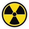 Unbranded/Generic 3pcs Radiation Symbol Hard Hat Stickers Helmet Decals Radioactive