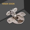 2Pcs Adjustable Page Turning Axis Reliable Cabinet Hinges Alloy Heavy-Duty