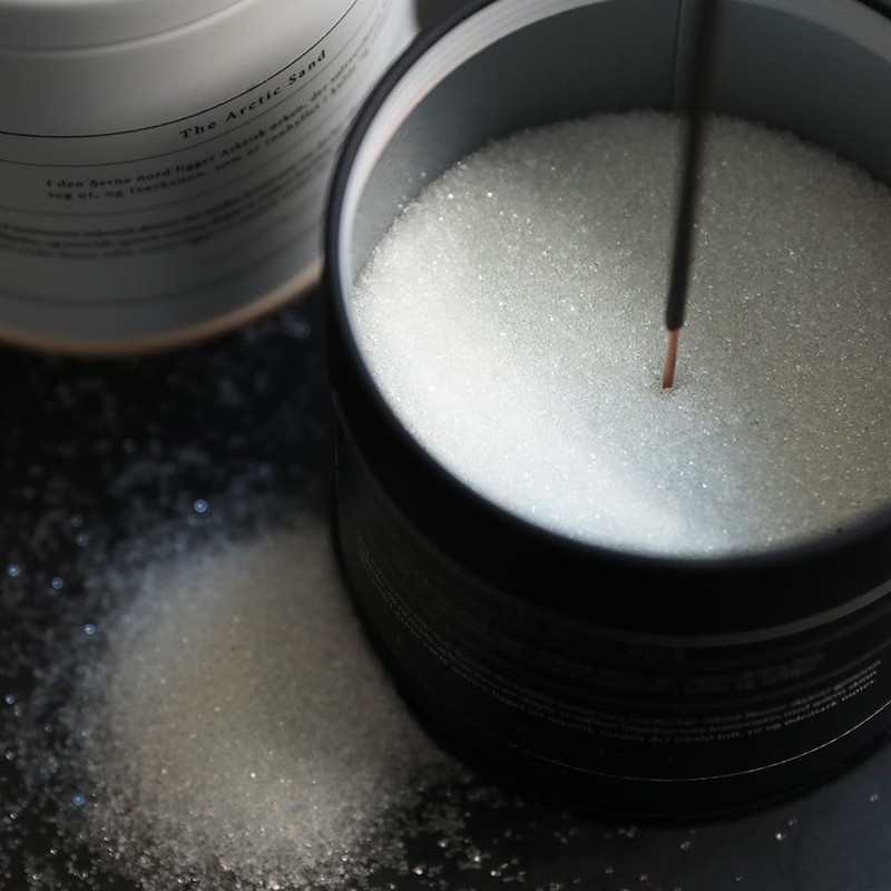 お香たて お香 砂 インセンスホルダー HUNT9 The arctic sands アークティックサンド (Black)