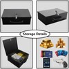 Yuanshikj Fireproof Lock Safe Box for Documents, Key Lock Steel