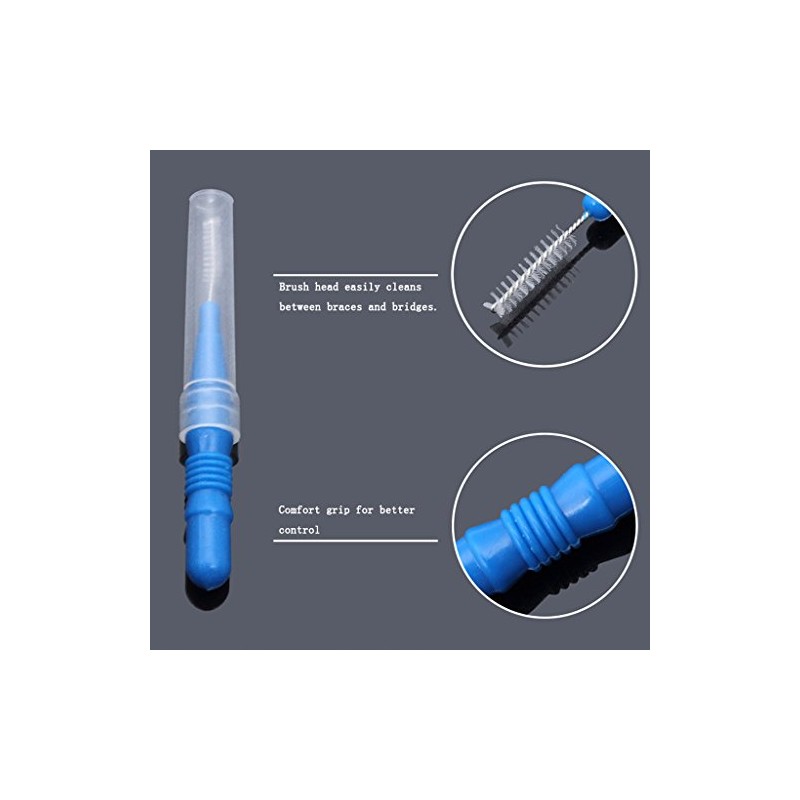 Interdental Brush,Toothpick Tooth Flossing Head Oral Dental Hygiene Brush, Tooth