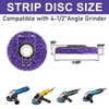 WelderElite Paint Stripping Discs 12-Pack, 4-1/2" Purple Strip Disc Wheel