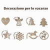 6 pezzi di pannello in legno di noce, pannello non