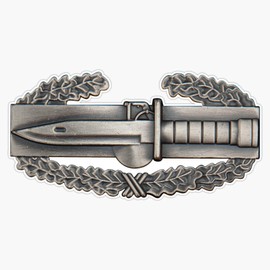 HOF Trading Combat Action Badge Vinyl Sticker Waterproof Decal Laptop Wall Window Bumper Sticker 5"