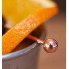 Beaumont Copper Plated Ball Cocktail Garnish Picks (Pack of 10)