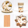 68 Pieces Construction Site Party Tableware for 16 Guests, Construction