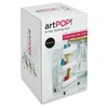 artPOP! 3-Tier Metal Utility Rolling Cart, White, 32 x 17