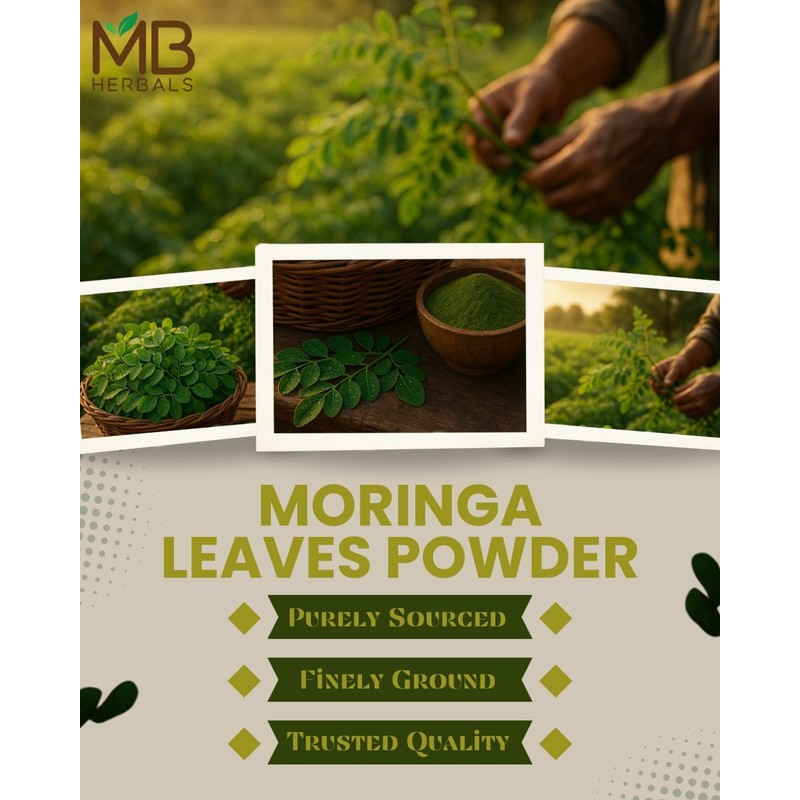 MB Herbals Moringa Leaf Powder 8 oz (227g / 0.5