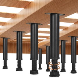 Storify 8Pcs Metal Adjustable Height Bed Support Legs for Bed Frame Metal Adjustable Furniture Legs for Sofa/Cabinet/Couch/Dresser/Table,Heavy Furniture Replacement Legs 7.8-14.1 inch