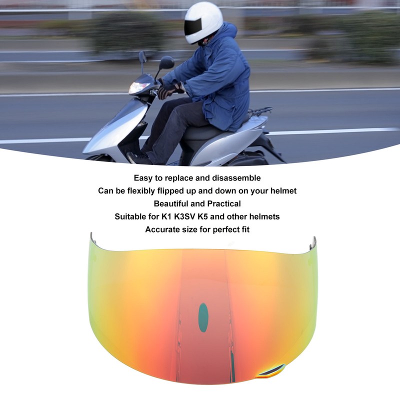 Motorcycle Helmet Lens Visor Sun Protection Clear Helmet Face Cover