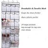 Over The Door Shoe Organizer,24 Large Mesh Pockets,Door Hangering Shoe