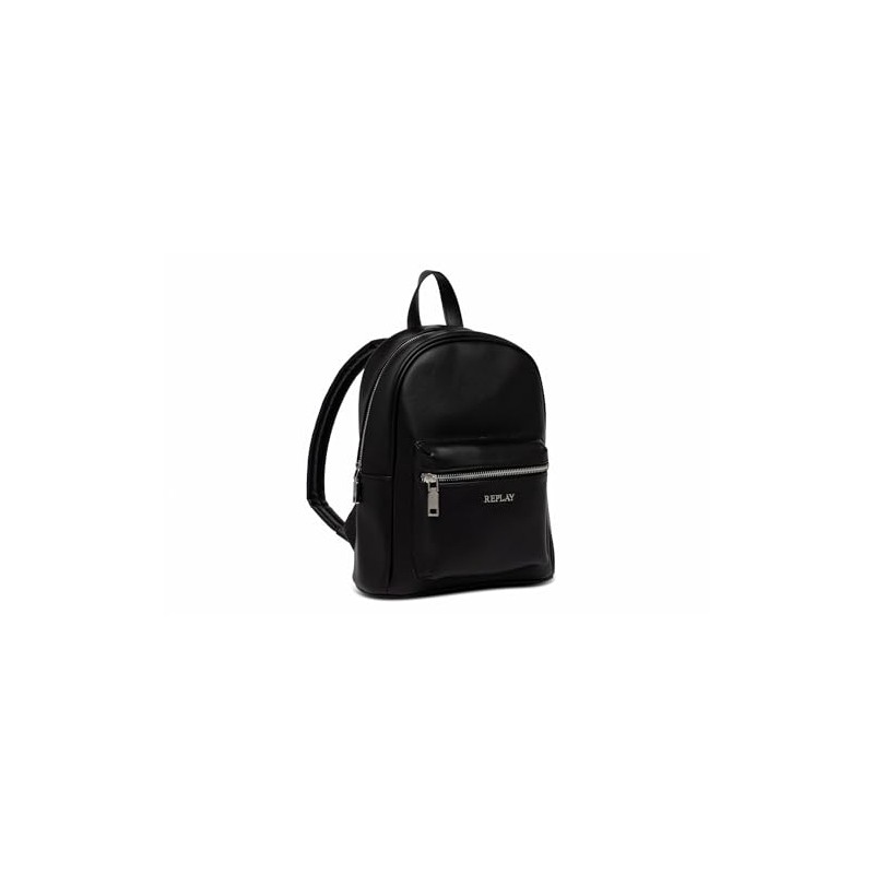 Replay Women's Faux Leather Backpack, 098 Black