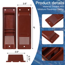 Shipping Container Air Vent Kit Heavy Duty Shipping Container Accessories Cross Flow Ventilation Kit Reduce Heat Humidity Pressure Condensation Add Air Flow for Cargo (8 Pack Red)