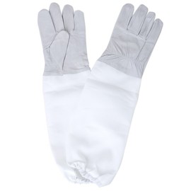 BESTOPE Beekeeping Protective Gloves with Vented Long Sleeves 4.33" Width--Grey, 1 Pair