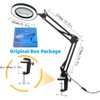 10X USB LED Magnifying Lamp with Clamp, 72 LEDs, Short