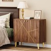 REHOOPEX Storage Cabinet with Doors, Modern Sideboard Accent Cabinet, Buffet