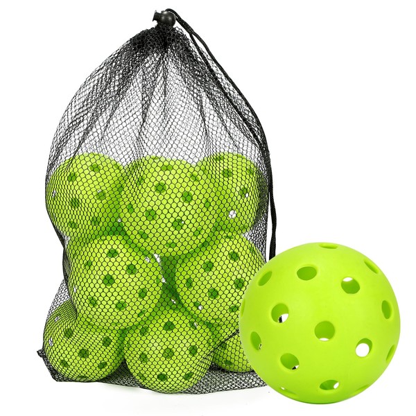 FUNUS Outdoor Pickleball Balls 40 Holes-4 Pack,12Pack, Durable, The Truest Flight and Most Bounce,Superior Balance Ideal for Tournament and Competition Play