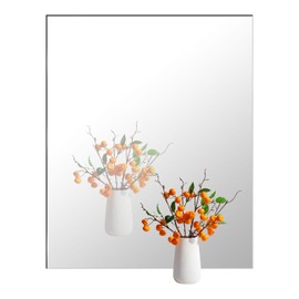 12"x16" Acrylic Mirror Sheet, Self Adhesive Non Glass Mirror,2.5MM Thick Stick on Mirrors for Wall,Bathroom Mirror Adhesive Mirror Stickers for Home Wall Decor DIY Craft