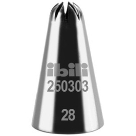 ibili "Close Star" Piping Nozzle, Silver, 3 mm,250303