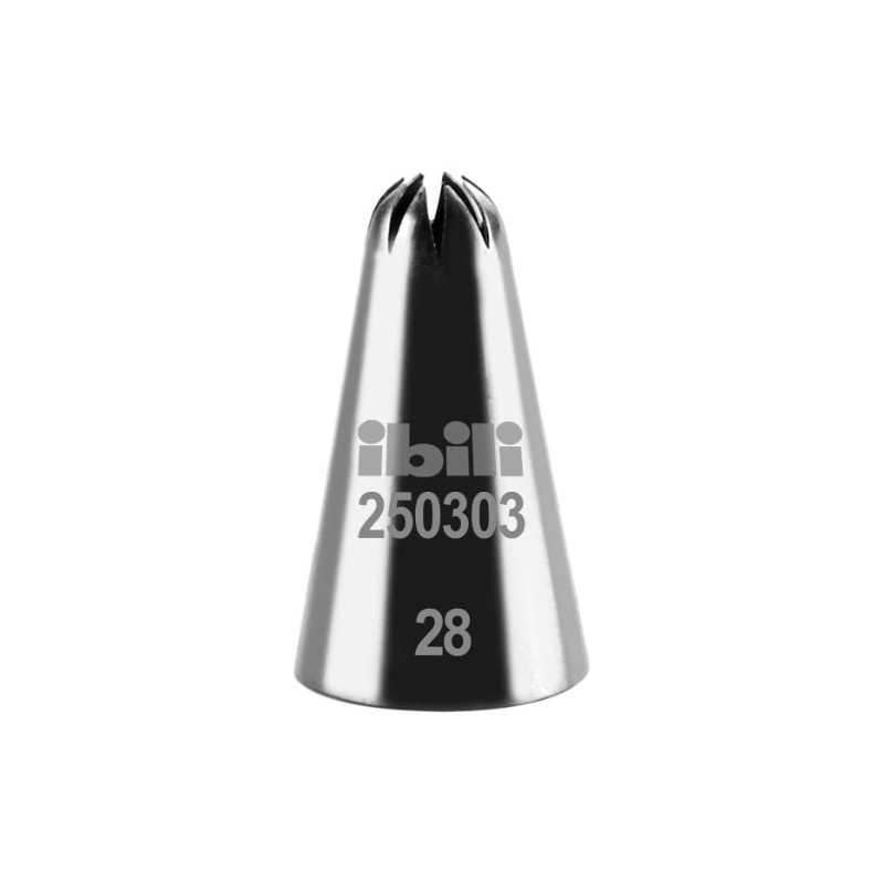 ibili "Close Star" Piping Nozzle, Silver, 3 mm,250303