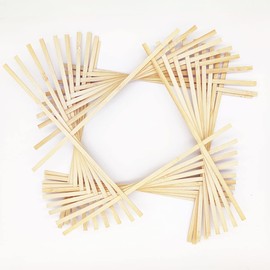 Worown Worown 60 Pcs 15.7 Inch Strong Natural Bamboo Sticks, Wood Craft Sticks, Extra Long Sticks, 9.5 mm Width Wood Strips for Craft Projects
