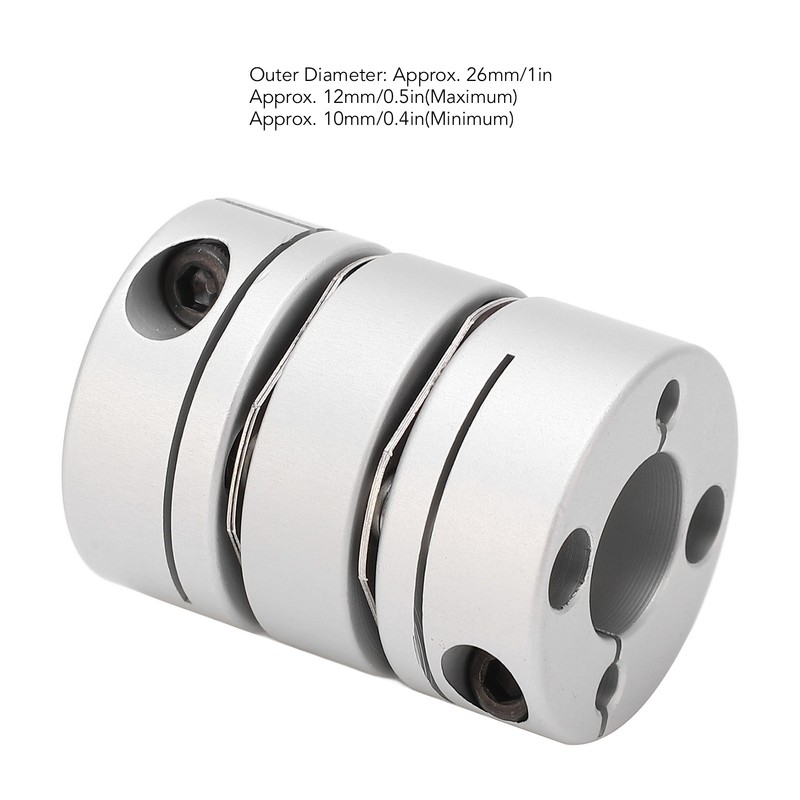 Screw Rod Double Diaphragm Coupling U Diaphragm Coupler OD 26mm