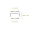 BIOZOYG 50 x Cardboard Ice Cream Cups, 100 ml, Brown,