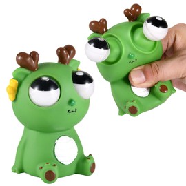 OriCraft Magic Dinosaur with Exploded Eyeballs Stress Out Toy Surprise Exploding Eyeball Dinosaur for Anxiety Relief, Squeeze Out The Surprises