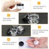 GOLRISEN Cosmetic Container,12pcs Plastic Travel Jars,with Black Screw Lids 15ml