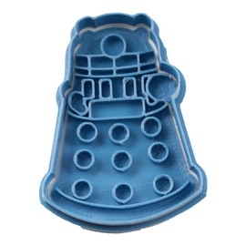 Cuticuter Doctor Who Dalek Cookie Cutter, Blue, 8 x 7 x 1.5 cm