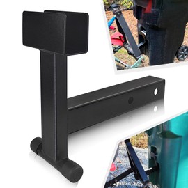 VONLX Trash Can Hauler Grabber with 2 inch Hitch Reciever, Garbage Hauling Towing Hitch Attachment on Lawnmower Three Point Hitch Fit for Lawn Mower Garden Tractors