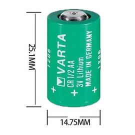 (Pack of 5) CR1/2AA 3V 950mAh Lithium Battery for VARTA CR1/2AA Series Battery