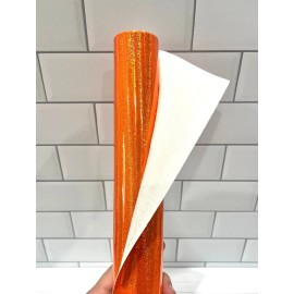 HTVRONT Octago CHILD SAFE HEAT TRANSFER VINYL(HTV) Glitter Orange12 inches x 5 feet