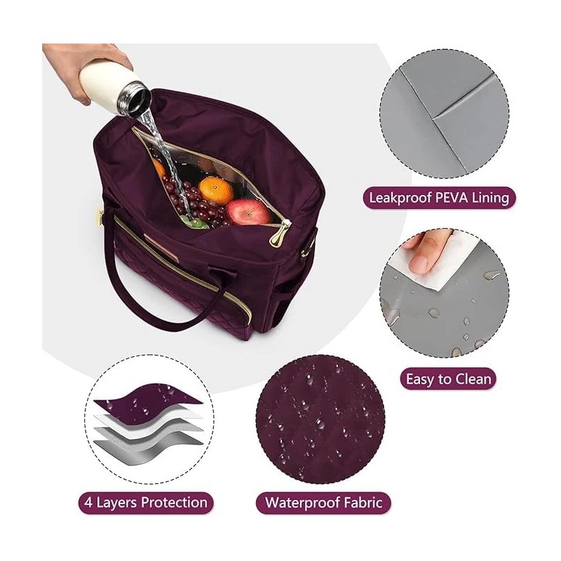 MIYCOO Lunch Bag Lunch Box Women - Leakproof Insulated Lunch