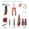 DIFFLIFE Tool Sets Household Tool Kit 15-Piece,General Home/Auto Repair Tool