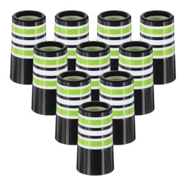PATIKIL Golf Ferrules 0.370 Inch ID, 10 Pack Tapered Golf Club Ferrules Multi-Ring Iron Ferrule Rings for Taper Tip Iron Wedge Shaft Fits Steel Graphite Shafts, Green