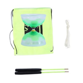 Will Like Diabolo with Ball Bearing, Diabolo Juggling Set with Diabolo Stick, Diabolo Leisure Sports, Perfect for Outdoor Sports (Green)