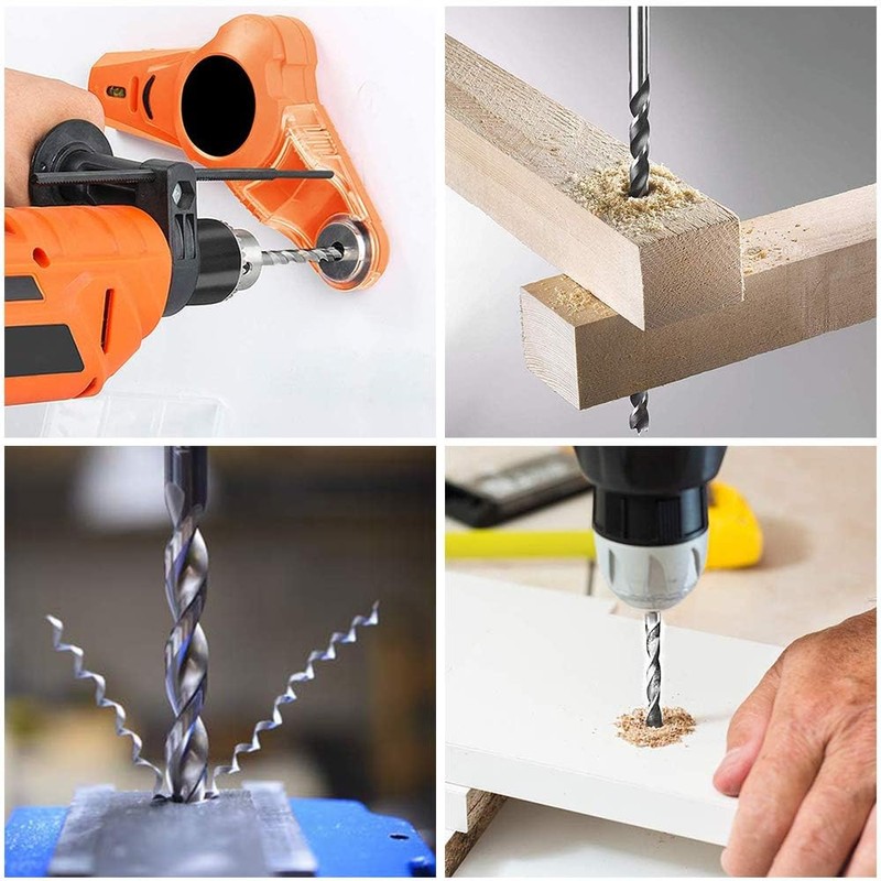 5 PCS Long Wood Drill Bit, 150mm Extra Long Drill