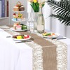 Newwiee 6 Pack Plastic Table Runner 14 x 108 Inch