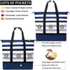 JIANYA Beach Bag Women Waterproof Sandproof Beach Tote Bags with