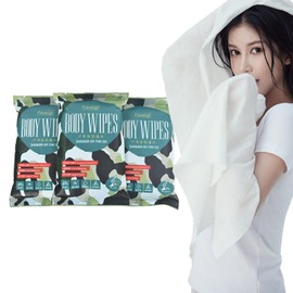 TIEJIANDAN Super Large Shower Wipes for Bathing No Rinse 30 * 20 INCHES,for Travel Gym Camping Extra Thick Large Body Wipes 3PC,Individual Packaging All Natural Wipes for Workout Yoga training W009