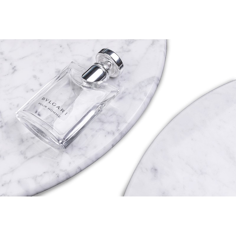 9'' Natural Marble Corner Shower Shelf for Bathroom, Marble Corner