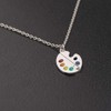 CHOORO Colorful Paint Palette Pendant Necklace/Bracelet Artist Painter Bracelet/Necklace Art