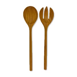 KPC Salad Server Spoon Fork Set of 2 Wooden